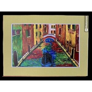 Set Sail on Your Walls: "Gondola Dreams of Italy" - Original Art Print (4x6)